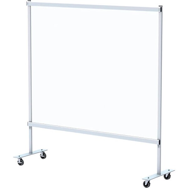 Global Industrial 60W x 60H Mobile Clear Room Divider 695860 - main
